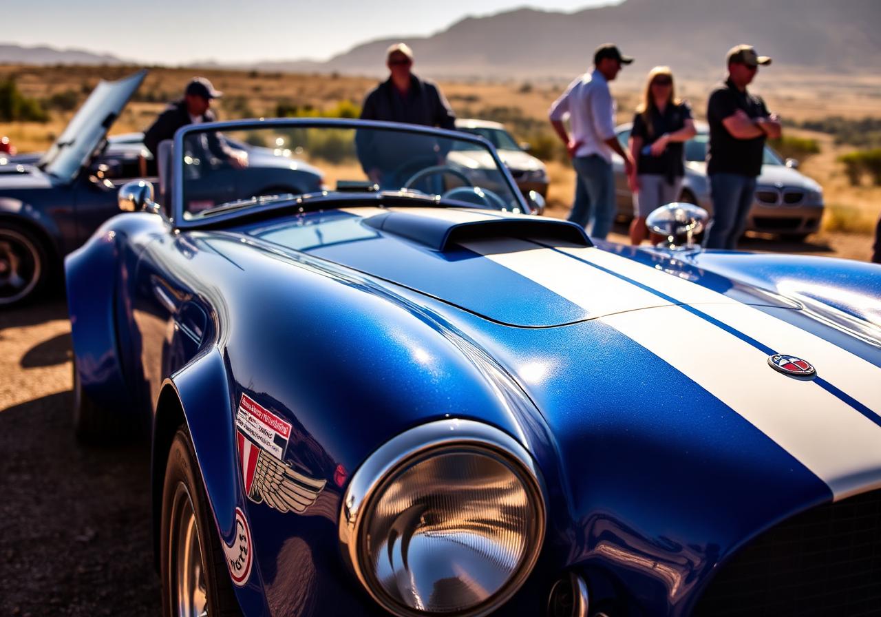 Cobra owners meeting at a rally
